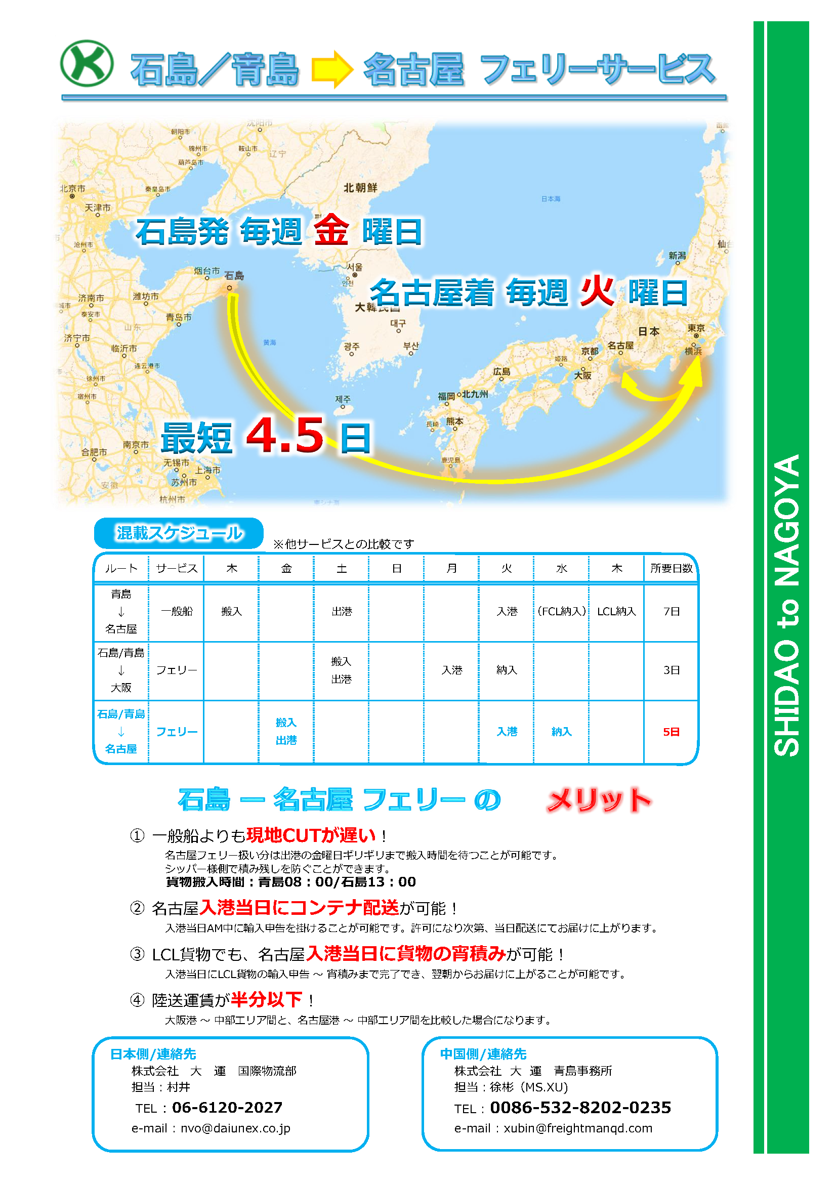 華北サービス（フェリー輸送）